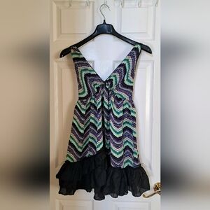 The Jaloux Silk Ruffle Tiered Slip Dress